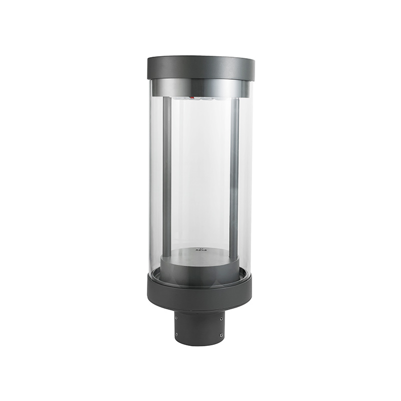 YMLED-6108 Lampu Lanskap Atas Pos LED Bodi PC Aluminium