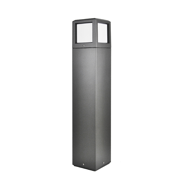 Lampu Taman Bollard LED Aluminium Model Persegi YMLED-6208