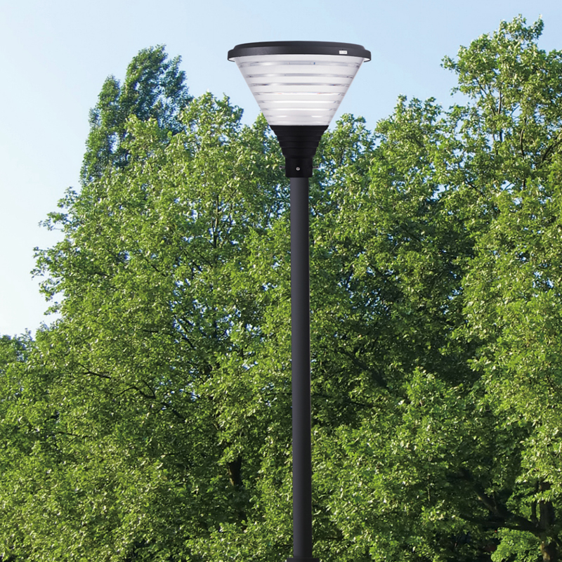 YMLED-6804 Lampu Jalan Luar Ruangan Aluminium Panel Surya Terintegrasi