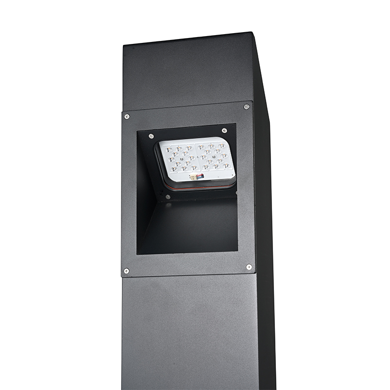 YMLED-6246 Pencahayaan Rumput Bollard LED Luar Ruangan Persegi Panjang Baru